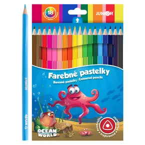 Ocean World Buntstifte dreieckig 18 Stk